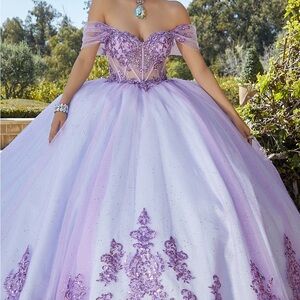 Elegant Purple Ball Gown